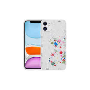 Coque de téléphone en silicone rigide Netzy Premium 11 Series avec motif d'ours blanc pour iPhone 14 Plus, finition givrée - Product Image 1