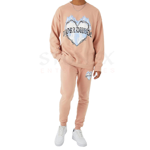 Trajes Deportivos al Por Mayor de 2 Piezas, Sudadera con Capucha y Pantalones para Hombre, Servicio OEM, Impresión de Logotipo y Diseño Personalizados - Product Image 1