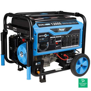 Generador Portátil de Combustible Dual Pulsar Serie Standard PG12000B - Arranque Automático 60Hz Refrigerado por Aire para Hogar y Camping - Product Image 1