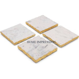 จานรองแก้วทองแดงเคลือบเงาดีไซน์ใหม่สำหรับตกแต่งโต๊ะในครัวสุดหรู - Product Image 6