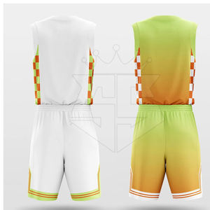 Uniforme de baloncesto reversible personalizado para jóvenes al aire libre recién llegados, uniforme de baloncesto deportivo hecho a medida - Product Image 2