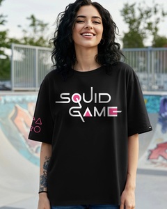 T-shirt décontracté imprimé à col rond pour femmes en coton de haute qualité T-shirt de couleur unie pour femmes - Product Image 6