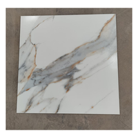 Carreaux de sol en porcelaine émaillée polie 600x600mm, carreaux modernes adhésifs de luxe pour intérieurs