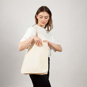 Sac fourre-tout en coton naturel 9 oz 300 GSM, options de personnalisation complètes disponibles, logo imprimé/brodé, durable - Product Image 2
