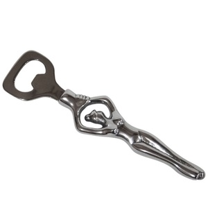 Abridor de botellas de aluminio pulido brillante, diseño de estatuilla, accesorio de barra duradero, herramienta de cocina moderna, regalo para fiesta en casa o uso en Bar - Product Image 1