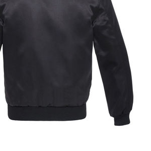 Chaqueta Universitaria de Invierno con Logotipo Bordado Personalizado, Chaqueta Universitaria de Béisbol con Mangas de Cuero - Product Image 5