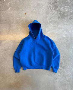 เสื้อฮู้ดดี้ผู้ชายแบบมีฮู้ด ปักลายโลโก้ด้านหน้า ประดับลูกปัด ผ้าฝ้ายทอคุณภาพสูง 100% รับผลิตตามแบบ - Product Image 6
