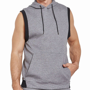 Sweats à capuche imprimés sans manches pour hommes, Design personnalisé et Logo Direct fabricant, sweat à capuche de gymnastique élégants - Product Image 4