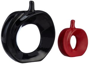 Pièce décorative en céramique en forme de pomme moderne - Product Image 4