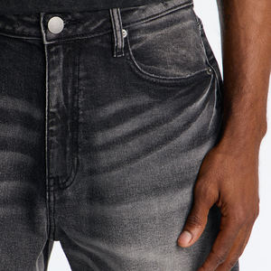 Pantalones Cortos de Mezclilla para Hombre, de Tela de Algodón, con Múltiples Bolsillos, Tejido Resistente, Transpirable y Ajustable, con Cierre de Botón para un Ajuste Relajado - Product Image 4