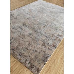 พรมขนสัตว์และไหมไผ่ถักมือสีเบจและสีน้ำตาล รุ่น Unstring Srb(705) สำหรับห้องนั่งเล่นและห้องนอนวัยรุ่น ลายแบบนามธรรม - Product Image 2