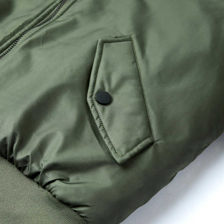 Men's Customized Lamb Fur Winter Puffer Coat Stand Hood Quilted Padding Zipper Good Quality Canvas Fabric Bomber Jacket Long