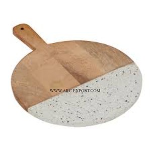 Tabla de cortar de utensilios de cocina para restaurante, forma y tamaño personalizados, tabla de cortar de decoración del hogar de mármol sólido de la India - Product Image 4