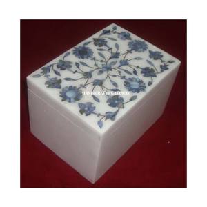 กล่องเก็บเครื่องประดับขนาดใหญ่สำหรับธุรกิจที่มีพรสวรรค์การออกแบบที่ทันสมัยและน่าสนใจของเปลือกหอยมุกหินอ่อนสีฟ้า - Product Image 1