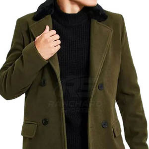 <b>Men</b> <b>Long</b> Coat Classic Wool Blend Winter Outerwear <b>Men</b> <b>Long</b> Coat Tailored Fit Business Outerwear - Product Image 6