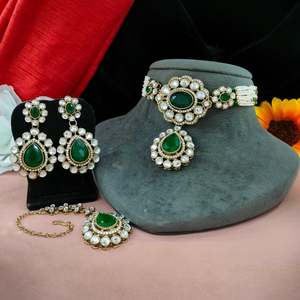 ชุดโชคเกอร์ไข่มุกเพชรมอยส์ซอไนท์สไตล์วิคตอเรียน้ำหนักเบาสบายเหมาะกับสร้อยคอแฟชั่นพิเศษ - Product Image 1