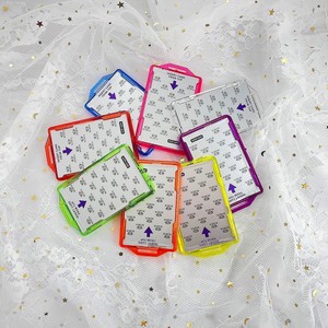 Two Cards Landscape Hard Plastic RFID Blocking <b>ID</b> Protector Name <b>Tag</b> Badge Holders - Product Image 2