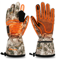 Guantes de Caza de Cuero Unisex para Clima Frío Extremo de Invierno, Camuflaje, Impermeables, Recargables, con Calefacción, Compatibles con Pantalla Táctil