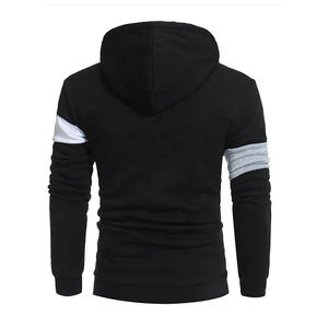 100% Polyester Tech Fleece Men Zip up Gym <b>Hoodies</b> Unisex Men Solid Color Vintage Zipper <b>Hoodies</b> for Men's OEM Customized - Product Image 2