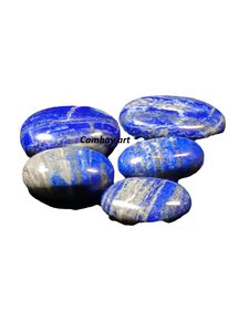 งานฝีมือคริสตัลรูปวงรีสำหรับตกแต่งบ้านทำจาก Lapis Lazuli คริสตัลรูปวงรีงานปาล์มสโตนขายส่งของขวัญอินเดีย - Product Image 6