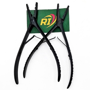 Pince à extensions à 2 trous en acier inoxydable de qualité professionnelle, écologique, avec logo personnalisé, outil capillaire de haute qualité - Product Image 2