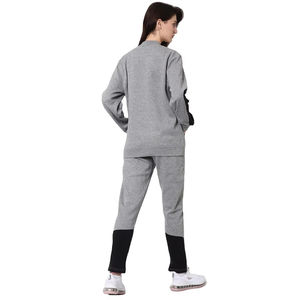 2025, venta al por mayor, ropa deportiva, chándal, conjunto de dos piezas para mujer, conjunto en blanco, ropa informal de algodón, chándales para exteriores para mujer, transpirable - Product Image 5
