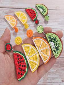 ต่างหูปักลูกปัดแบบดั้งเดิม - Product Image 3