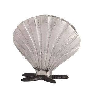 Jarrón de mesa de flores de hierro negro niquelado de aluminio único directo de fábrica, decoración costera artesanal para el hogar, venta al por mayor - Product Image 1