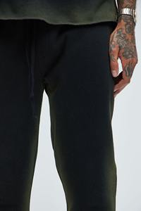 Men's Dark Wash Casual Flare Sweatpants Comfortable Jogger Pants with Soft Plain Canvas Loose Quality <b>Blended</b> Trousers - Product Image 5