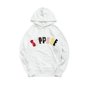 Custom 2023 3D Logo Street Wear Heavy Cotton Venta al por mayor Hombres OEM Diseño de gran tamaño para los hombres Letras Tela Chenille Sudadera con capucha - Product Image 1