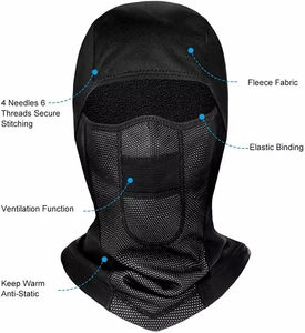 Masque de ski thermique coupe-vent respirant, balaclava, couvre-visage complet pour les sports de plein air par temps froid - Product Image 3
