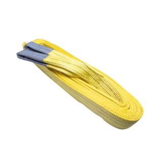 Provina Yellow Polyester Web Sling 3000kg 8:1 Factor DE SEGURIDAD Longitud personalizable para levantamiento pesado Remolque seguro Transporte confiable - Product Image 1
