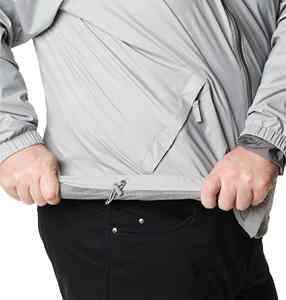 แจ็คเก็ตกันลมมีฮู้ดสำหรับทุกเพศ, แจ็คเก็ตกันลมมีซิปมาตรฐานความหนามาตรฐานกันลมกันน้ำ - Product Image 3