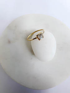 ชุดแหวนพลอยควอตซ์ชุบทองคำขาวบนเงินแท้สไตล์วินเทจ สำหรับทุกเพศ เหมาะเป็นของขวัญในโอกาสต่างๆ - Product Image 2