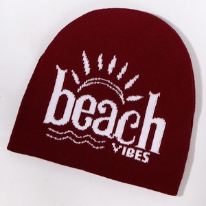 Fabricant Logo d'hiver vierge Logo personnalisé 100% Bonnets en tricot jacquard acrylique - Product Image 2