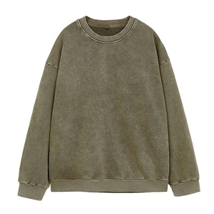 Pull pour hommes Logo personnalisé Ras du cou Sweat blanc Vintage Ras du cou 100% coton Sweat Shirt Respirant Taux de vente entier - Product Image 5