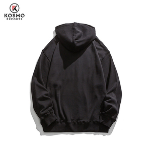 เสื้อสเวตเตอร์สวมหัวแบบสวมหัวสำหรับผู้ชายโอเวอร์ไซส์3D มีฮู้ดพิมพ์ลายพัฟไม่มีกระเป๋าทำจากผ้าฝ้าย100% ออกแบบได้ตามต้องการ - Product Image 2