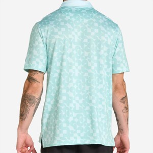 Polo personnalisé t-shirt respirant blanc brodé logo uni sport à manches courtes polos de golf pour hommes - Product Image 3