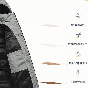 Chaqueta Impermeable Ligera y Transpirable de Color Gris para Exteriores, para un Calor Superior y Protección contra la Intemperie, Envío DDP - Product Image 3