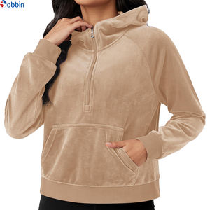 Sudadera con Capucha para Mujer de Talla Grande Más Vendida - Logotipo Frontal Bordado Personalizado 100% Algodón Felpa Servicio OEM - Product Image 6