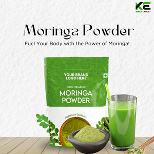 Superfood Ultime Vert Poudre de Moringa Biologique Certifié GMP Sauvage Cultivé Propre Efficace Nourrir Sans Additifs Remplisseurs - Product Image 2