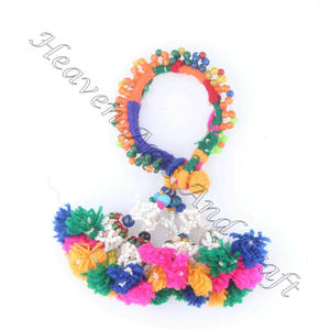 Pulsera de moda Vintage con cuentas hechas a mano indias para mujer, pulseras gitanas antiguas, pulsera de brazo tribal BANJARA auténtica, tobillera - Product Image 4