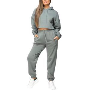 Nouveautés Vente en Gros Ensemble Deux Pièces Hiver en Polaire Court pour Femme, Style Urbain, Personnalisable avec Logo 2026 - Product Image 3