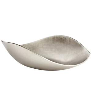 Bandeja de Metal redonda moderna Kate y Laurel Myo en negro, organizador de mesa de estilo de diseño de lujo, artesanías decorativas - Product Image 5