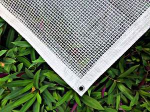 High Quality Custom Size Mesh Tarpaulin Industrial <b>Fabric</b> <b>Waterproof</b> Coated Woven Plain Style - Product Image 2