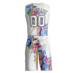 Conjunto de Uniforme de Baloncesto Reversible Personalizado, Jersey y Pantalones Cortos de Poliéster, Talla XS, Estilo Liso para la Temporada de Verano - Product Image 2