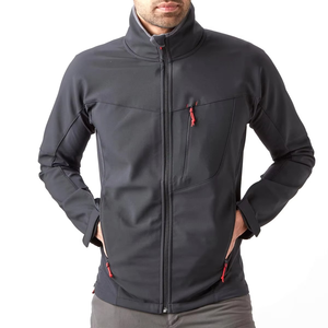 Chaqueta de invierno Softshell suministrada por la fábrica más vendida con diseño de cremallera frontal con logotipo personalizado - Product Image 1