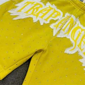 Rafel Mart Industries Pantalones cortos coloridos de alta calidad Pantalones cortos de algodón con diamantes de imitación para hombres - Product Image 4