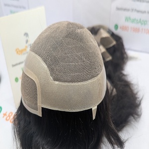 Premium REGENT SFL 100% Indian Remy <b>Hair</b> Toupee for <b>Men</b> Handcrafted Base with Natural Wave Water Wave Straight Wholesale Stock - Product Image 3