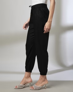 Pantalones Deportivos Casuales de Felpa Francesa de Alta Calidad con Logotipo Personalizado OEM, Bordado, Bolsillo Rojo, Cordón Ajustable, al por Mayor para Mujer - Product Image 3